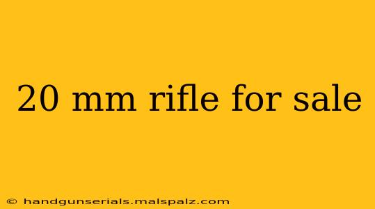 20 mm rifle for sale