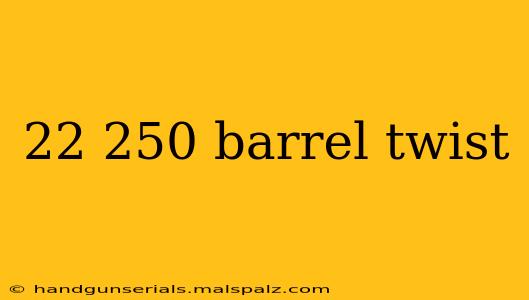 22 250 barrel twist