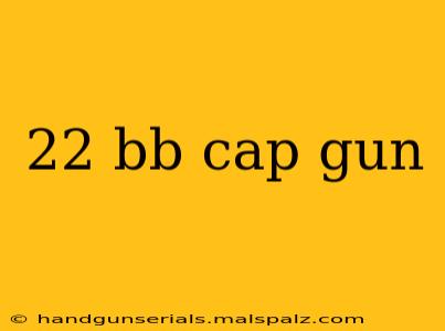 22 bb cap gun