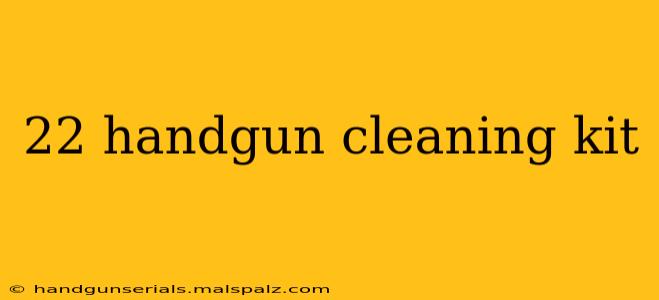 22 handgun cleaning kit