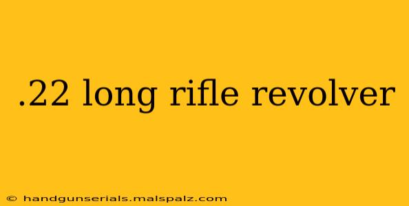 .22 long rifle revolver