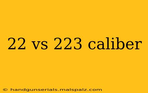 22 vs 223 caliber