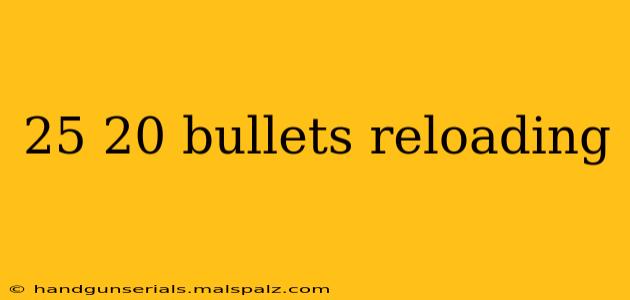 25 20 bullets reloading