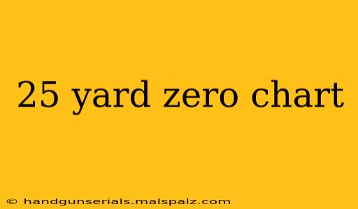 25 yard zero chart