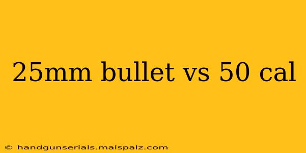 25mm bullet vs 50 cal