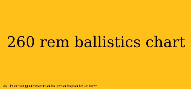 260 rem ballistics chart