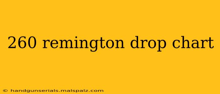 260 remington drop chart