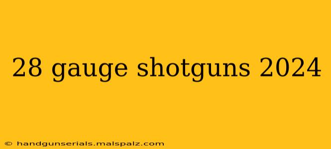 28 gauge shotguns 2024