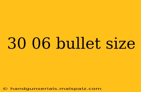 30 06 bullet size