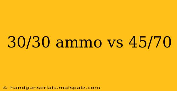 30/30 ammo vs 45/70