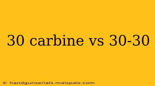 30 carbine vs 30-30