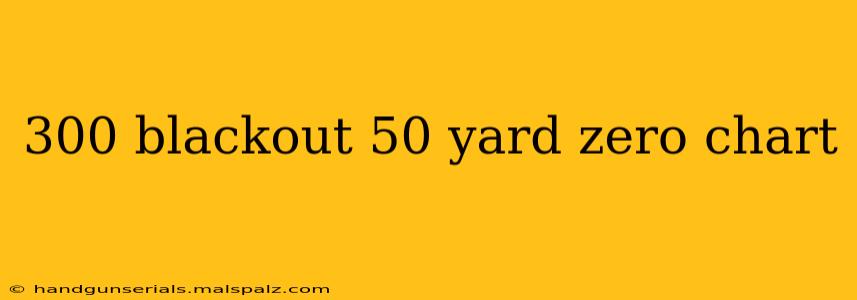 300 blackout 50 yard zero chart