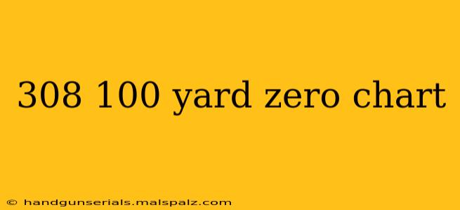 308 100 yard zero chart