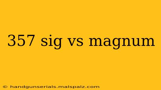 357 sig vs magnum