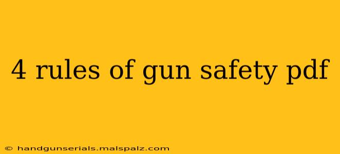 4 rules of gun safety pdf