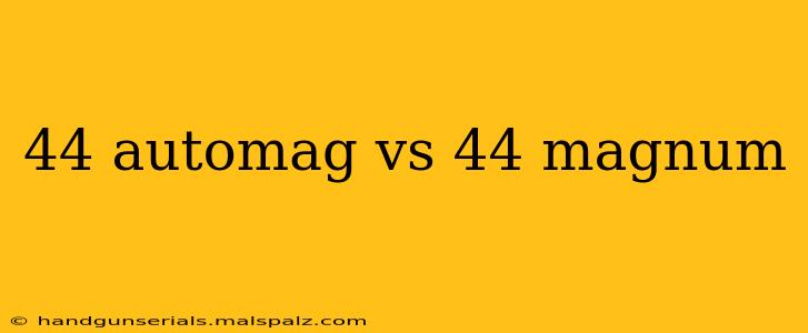 44 automag vs 44 magnum