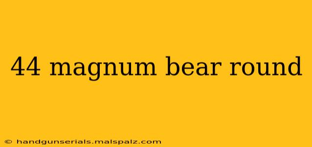 44 magnum bear round