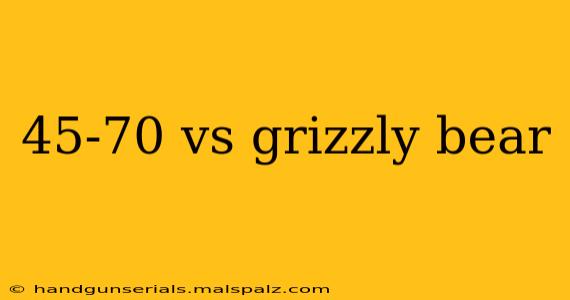 45-70 vs grizzly bear