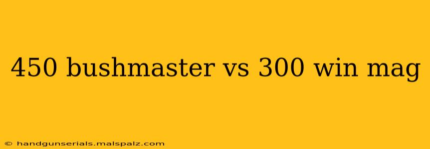 450 bushmaster vs 300 win mag