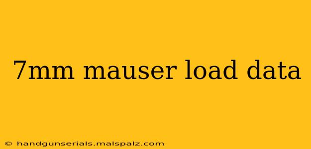 7mm mauser load data