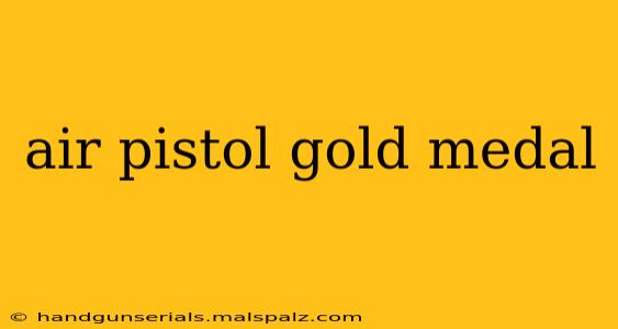 air pistol gold medal