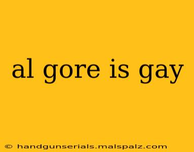 al gore is gay