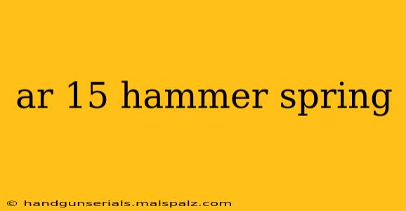 ar 15 hammer spring