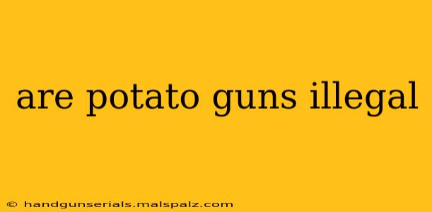 are potato guns illegal