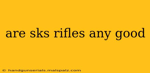 are sks rifles any good