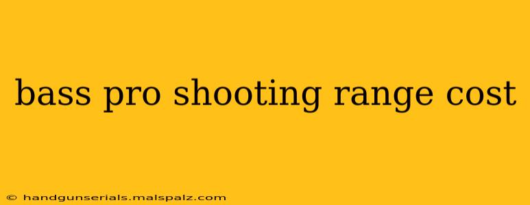 bass pro shooting range cost