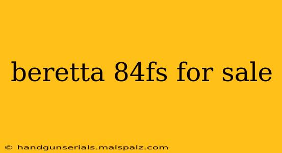 beretta 84fs for sale