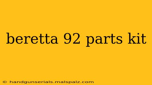 beretta 92 parts kit