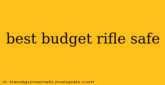 best budget rifle safe