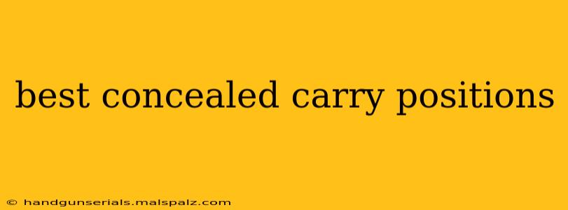 best concealed carry positions