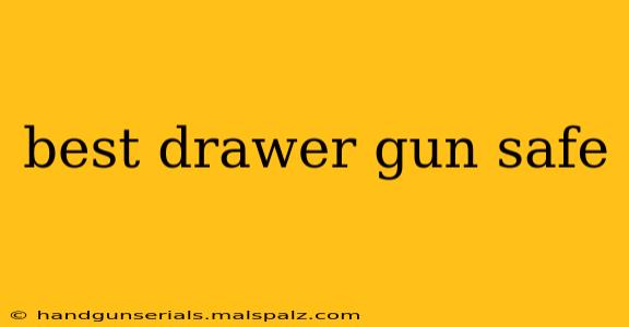 best drawer gun safe