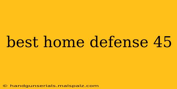 best home defense 45