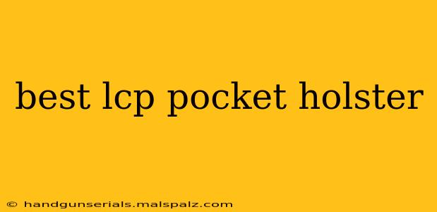 best lcp pocket holster