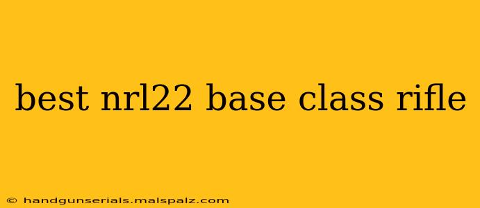 best nrl22 base class rifle