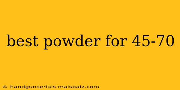 best powder for 45-70