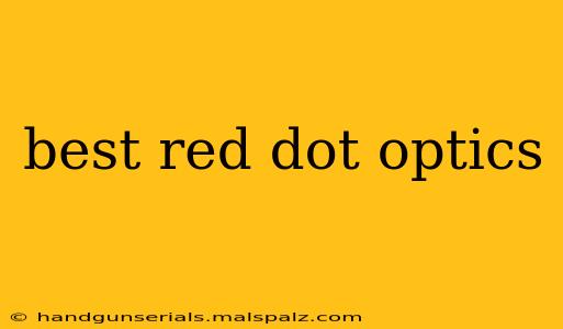 best red dot optics