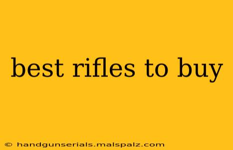 best rifles to buy