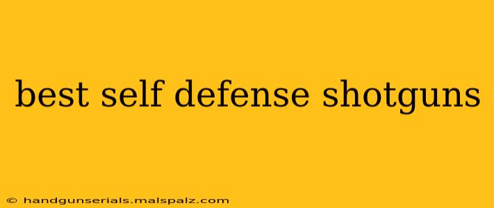 best self defense shotguns