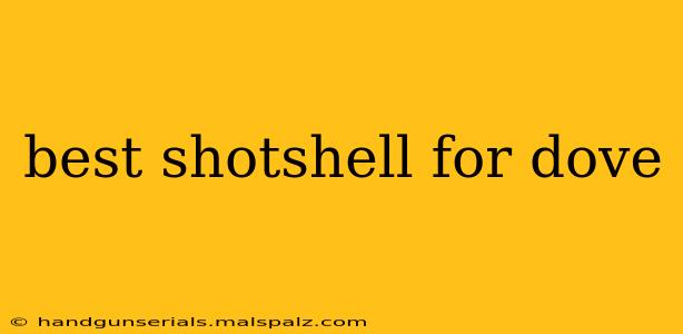 best shotshell for dove