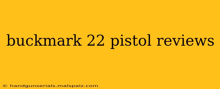 buckmark 22 pistol reviews