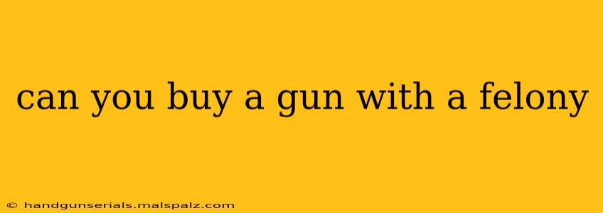 can you buy a gun with a felony