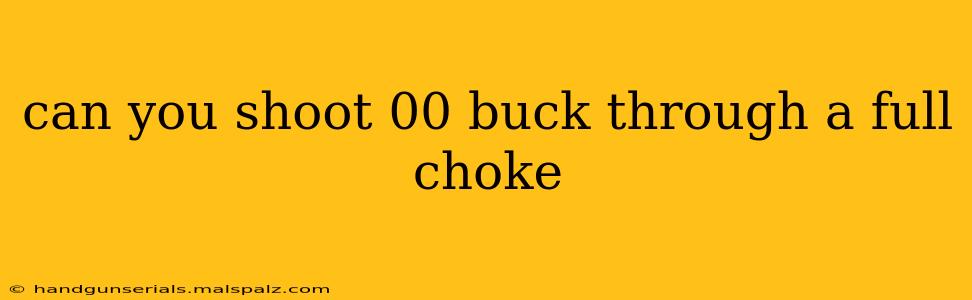 can you shoot 00 buck through a full choke