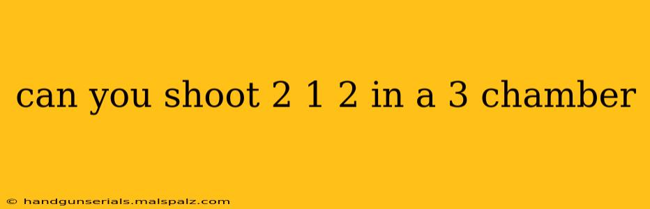 can you shoot 2 1 2 in a 3 chamber