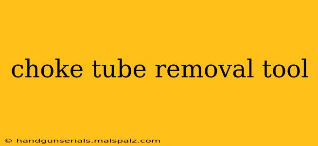 choke tube removal tool