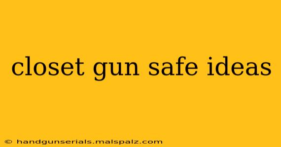 closet gun safe ideas