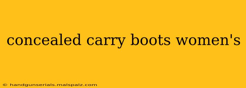 concealed carry boots women's